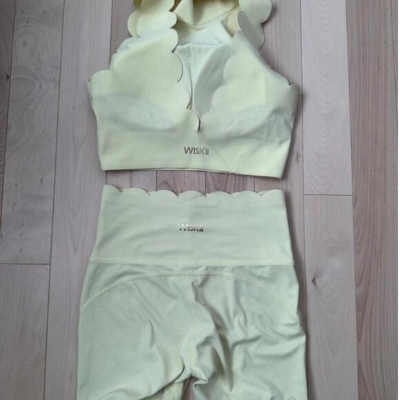 Stunning Wiskii Active 2-piece set in a fresh lemon shade M - Picture 6 of 8